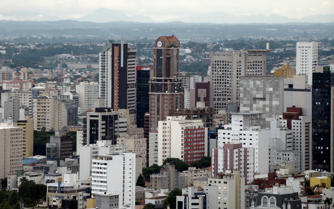 Prédios do centro de Curitiba